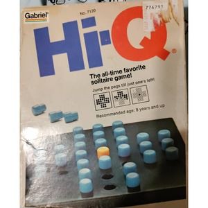 Hi-Q Game 1978 Complete Jump The Pegs Gabriel Box Has Damage